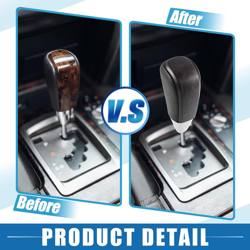Car Gear Stick Shift Knob Gear Shift Knob Stick Shifter for Toyota Land Cruiser 2016-2021 4Runner 2003-2021 Tundra 2008-2021 Matte Gold Tone Black...