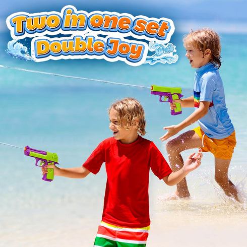 2 Pack Squirt Guns for Kids - Water Gun Water Blaster Soaker Water Pistol Toys for Toddlers Child Boys Girls, Ideal Summer Gifts for Swimming Pool...