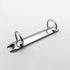 5pcs top binding 2 Ring Binder Mechanism, 2 O rings, 20mm Base Width,123mm=4.8 inch overall length,Top-Binding on The 8.5” Edge of a Letter Size P...