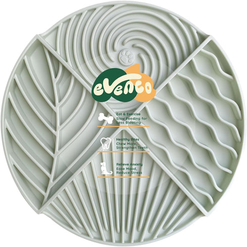 Slow Feeder Dog Bowls, Lick Mat for Dog, Silicone Dog Feeding Bowls with Suction Cups, Green...