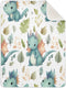 Cute Dragon Baby Blanket for Girls Boys Soft Warm Reversible Infant, Newborn, Toddler Receiving Blanket Unisex Travel Throw Blanket for Crib Strol...