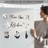 Kitchen Dishwasher Magnet Decorations, Bless This Kitchen Dishwasher Refrigerator Cover Magnetic Stickers Decal Decorative for Home Appliance Gara...