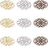 PH PandaHall 150 pcs 3 Colors Tibetan Style Iron Oval Filigree Charm Pendant Link Connectors for Earring Necklace Jewelry DIY Craft Making, Mixed ...
