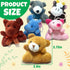 32Pcs Mini Plush Animals Toy Set Assortment Bulk Stuffed Keychain Party Favors for Kids Small Animals Decorations Toys Easter Carnival Prizes Chri...