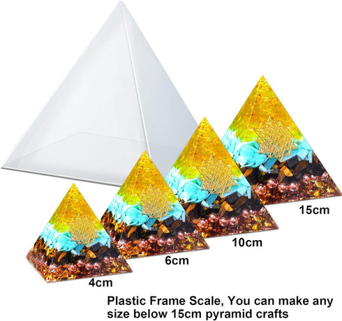 Large Pyramid Resin Mold Big Pyramid Mold for Resin Pyramid Silicone Mold Epoxy Resin Casting Mold for DIY Jewelry Casting Crafts...