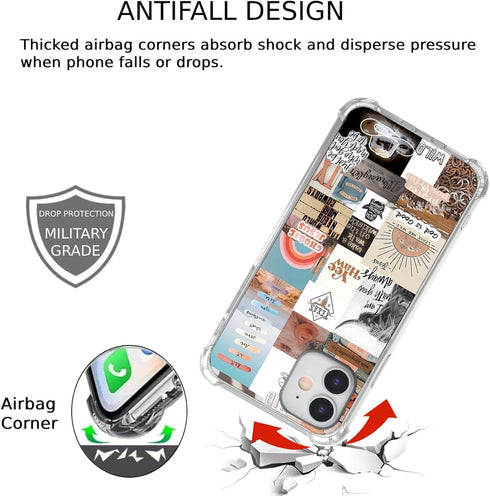 Jesus and Cowboy Case for iPhone 11,Christian Quotes and Western Collage Case for for Men Women,Trendy TPU Bumper Case for iPhone 11...