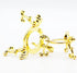 2pcs Gold-Plated Flowering Crystal Glass Ball Stand, Crystal Diamond Stand,Mini Air Plant Rack Holder Air Fern Display Stand...