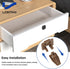 LONTAN 4 Pack Plastic Drawer Slides and Guides Drawer Replacement Part for Center Mount Drawer Slides DGSL01 Plastic Drawer Guides for Dresser...