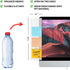 Monitor Memo Board 2Pcs - Flexible Clear PET Computer Screen Sticky Note Holder - Side Panel Message Organizer - Versatile Office Desk Accessories...