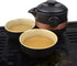 Travel Set KungFu Tea Black 200ml Pot Cups with Black Portable Packaging Bag...
