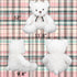 Fluffy White Teddy Bear Stuffed Animals Plush Toys with lattice Tie for Kids Babies Birthday Bedtime, 12 inches...