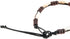 Cowrie Shells Anklet Bracelet on Black Cord with Brown Wood Beads...