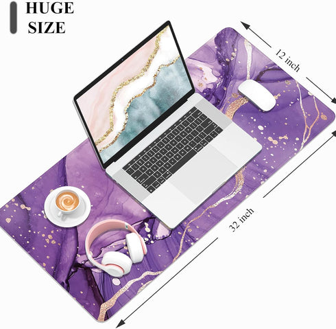 Desk Mat, Large Mouse Pad, 32" x 12" XXL Extended Gaming Mousepad, Desktop Decor Desk Pad, Cute Men Women Office Supplies and Accessories, XL Mous...
