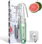 Watermelon Cutter Slicer Tool, 3-in-1 Stainless Steel Watermelon Fork Slicer and Popsicle Cutter with Clear Wall Hook, Portable Fruit Cutter Set f...