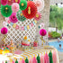 KAXIXI Tropical Flamingo Party Supplies, Pink Honeycomb Balls Hanging Paper Fans Pom Poms Flowers Tissue Tassels for Birthday Baby Shower Decorati...
