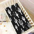 Black and White Cactus Crib Sheets - Stretchy Fitted Crib Sheets for Boys Girls, Unisex Cozy Baby Crib Sheet 28 x 52 x 9 Inches...