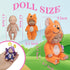Mini Rebirth Doll, Gift Box Miniature Doll, Toys for Kids Over 3 Years Old (Style D)...