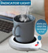 Home-X Mug Warmer, Desktop Heated Coffee & Tea - Candle & Wax Warmer (White)...