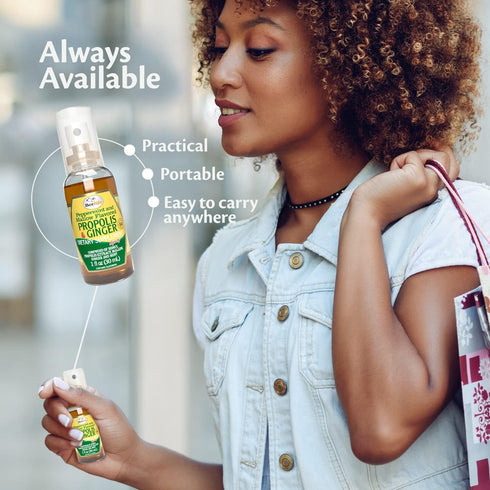 Beelife Propolis Throat Spray – Soothing Honey & Ginger Propolis - Natural Immune Support & Sore Throat Relief, Antioxidants, Rich in Flavonoids &...