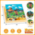 Wood 6 Sided Building Stacking Block Puzzle 6 Different Puzzles in 1 for Boys Girls Toddlers Ages 3 and Up...
