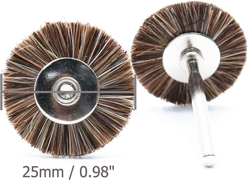 18pcs Nylon Bristle Buffing Polishing Wheel Brush Grindering Power Rotary Cleaning Tools...