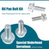 Oil Pan Bolt Kit SBC SBF Fit for 1955-1998 Chevy Small Block V8 Engines 265 283 305 307 327 350 383 400 & Small Block Ford V8 260 289 302 351W & O...