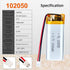 3.7V 1000mAh 102050 Lipo Battery Rechargeable Lithium Polymer ion Battery Pack with PH2.0mm JST Connector...