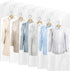 50 Pack Plastic Dry Cleaning Bags, 60x120 cm Dry Cleaner Bags Plastic Clear, Dust-proof Plastic Garment Bags for Dry Cleaner, Home Storage, Travel...