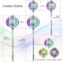 FONMY 360° Outdoor Gazing ball Wind Spinner 3D Wind Sculpture with Stake Reflective Rainbow Maker Worth Gift for Christmas Indoor/Outdoor Garden D...