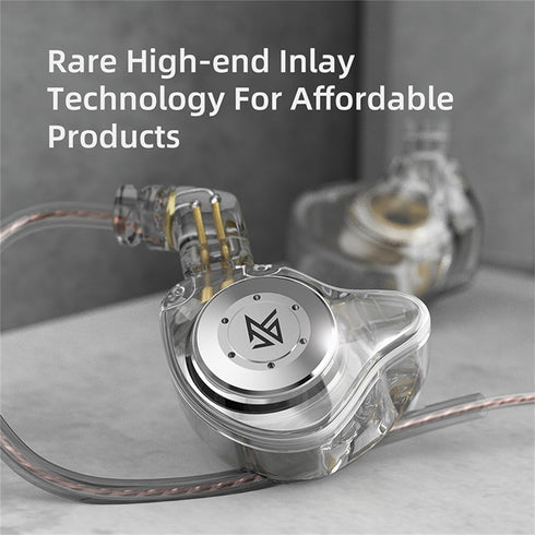 KZ EDX PRO iem Earphones Headphones with 1DD, Wired Gaming Earbuds, KZ in Ear Monitors, HIFI Deep Bass Sound with New 10mm Dynamic Driver Detachab...