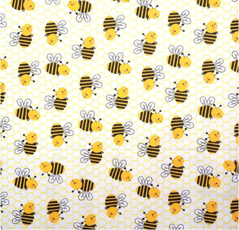 Bumble Bee Novelty Cotton Precut Fabric - One Yard...