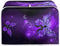 Purple Butterfly Print Toaster Cover 2 Slice Wide Slot, Lightweight Toaster Cover Dust Protection Washable Appliance Bag Bread Maker Cover...