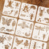 FINGERINSPIRE 9PCS Animal Growth Painting Stencil 7.8x7.8inch Reusable Animal Growth Cycle Stencil Frog Ladybug Stag Beetle Butterfly Bee Dragonfl...