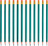 Zhanmai 24 Pieces Checking Erasable Pencils Pencils Pre-Sharpened #2 HB with Erasable Tops for Checking Map Coloring Tests Grading(Green)...