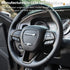 Steering Wheel Cover Trim Interior Accessories Decoration Kit for 2015-2021 Dodge Challenger Charger, for 2014-2021 Dodge Durango & Jeep Grand Che...