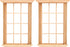 2pcs Mini Furniture Doll House Miniature Window Frame Model Decoration Windows Dollhouse Furniture...