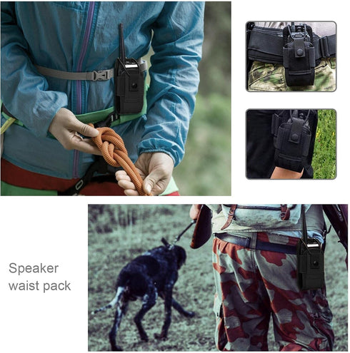 Create idea Radio Pouch Security Walkie Talkie Bag Belt Holder Black Nylon 1000D for Fireman Teacher...