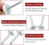 60 Pcs 3/16" x 1-1/4" Large Flange Aluminum Blind Rivets Dome Head Pop Rivets for Installing Accessories, Silver...