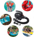 BOMPOW Electric Air Pump for Inflatables, AC (110V), 600W, 20L/min, Black, 4 Detachable Nozzles, Inflator/Deflator, Queen/King Size Air Mattress, ...