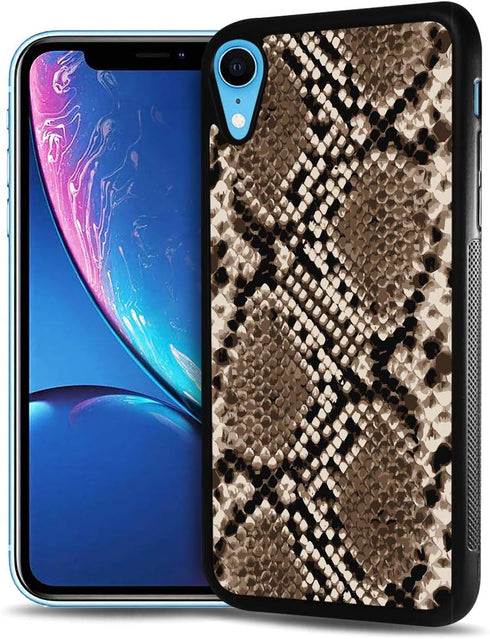 for iPhone XR, Durable Protective Soft Back Case Phone Cover, HOT12616 Snake Pattern...