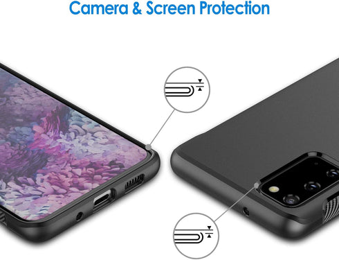 JETech Slim Fit Case for Samsung Galaxy S20 5G, NOT for Galaxy S20 FE/S20 Plus/S20 Ultra, TPU Material, Thin Phone Cover with Shock-Absorption and...