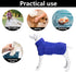 Geyecete Dog Bathrobe Towel Dog Drying Coat-Dry Fast Dog Bag-Pineapple grid Fast Drying Super Absorbent Pet Dog Cat Bath Robe Towel-Blue-M...