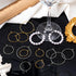 OIIKI 280PCS Earring Beading Hoops, 4 Sizes Gold/Silver Plated Hoop Earring Findings, Open Hoops, Metal Earring Rings, Round Earring Beading Decor...