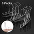 Hipiwe 6 Packs Acrylic Easel Stand Flat Plate Stand Clear Acrylic Display Easel Stand for Picture Frame Table Card Holder for Wedding Birthday Hom...