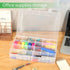 2Pack 24 Grids Craft Organizers and Storage Bead Organizer Tackle Box Organizer with Adjustable Divider, Plastic, Clear...