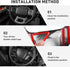 Carbon Fiber Steering Wheel Panel Compitable with Ford F150 2015-2020 Interior Accessories (ABS,1PC)...