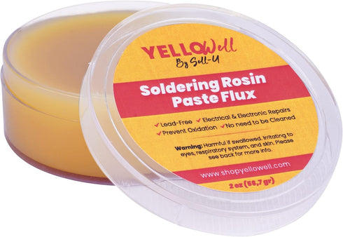 YelloWell Soldering Products Rosin Paste Flux - Electrical & Electronic Repairs - (2 oz)...