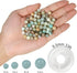 200Pcs 4mm Natural Smooth Amazonite Gemstone Beads Round Loose Stone Beads for Jewerly Making with Crystal Stretch Cord...