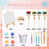 Taiyin 34 Pcs Art Cake Decorations Paint Brush Cupcake Toppers Art Paint Cake Topper Artboard Palette Cake Topper Artist Themed Cake Decor for Gir...