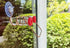Window Hummingbird Feeder One Perch Home Decorations Copper Hummingbird Water Feeder with Glass Bottles Suction Cups 2Pcs...